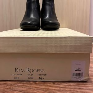 Kim Rogers knee high boots.